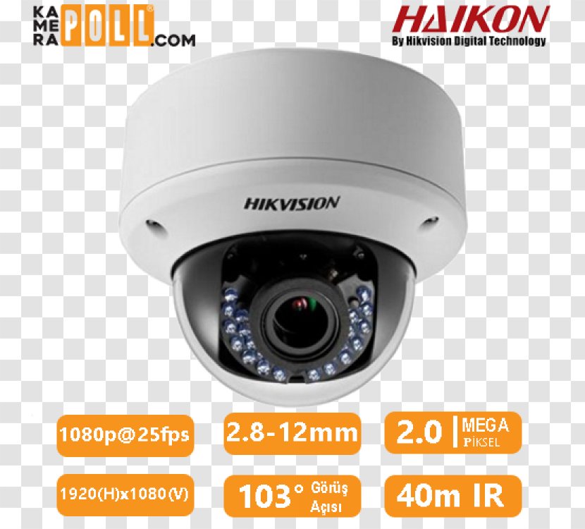 Closed-circuit Television HIKVISION DS-2CE56C5T-AVPIR3 (2.8-12 Mm) Hikvision DS-2CD2142FWD-I Camera - Ip Code Transparent PNG