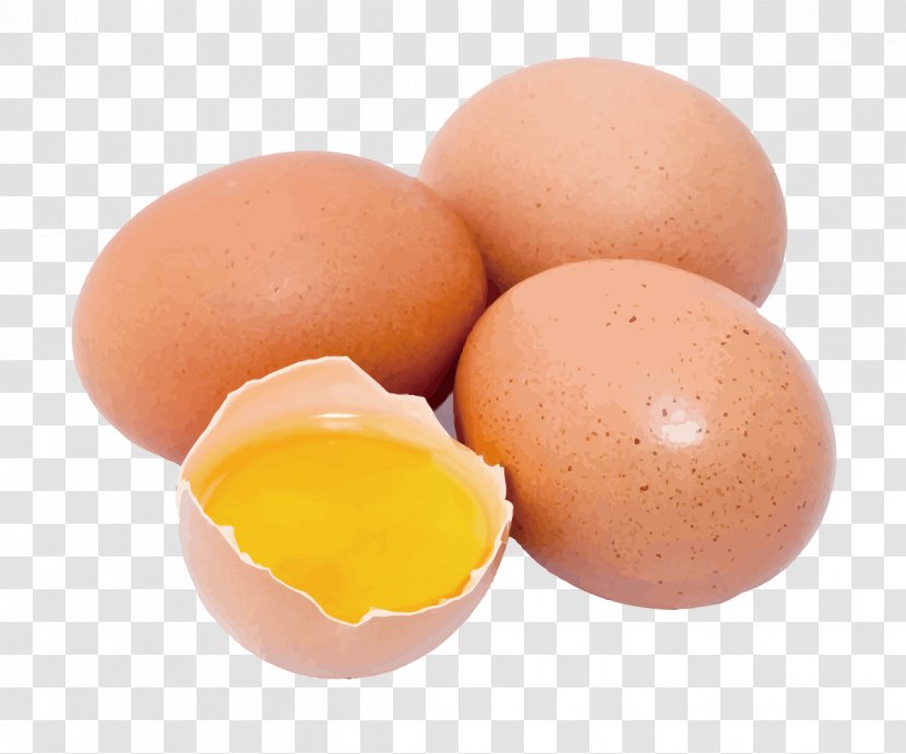 Pickled Egg Food Yolk White - Hand-painted Eggs Realistic Vector Transparent PNG