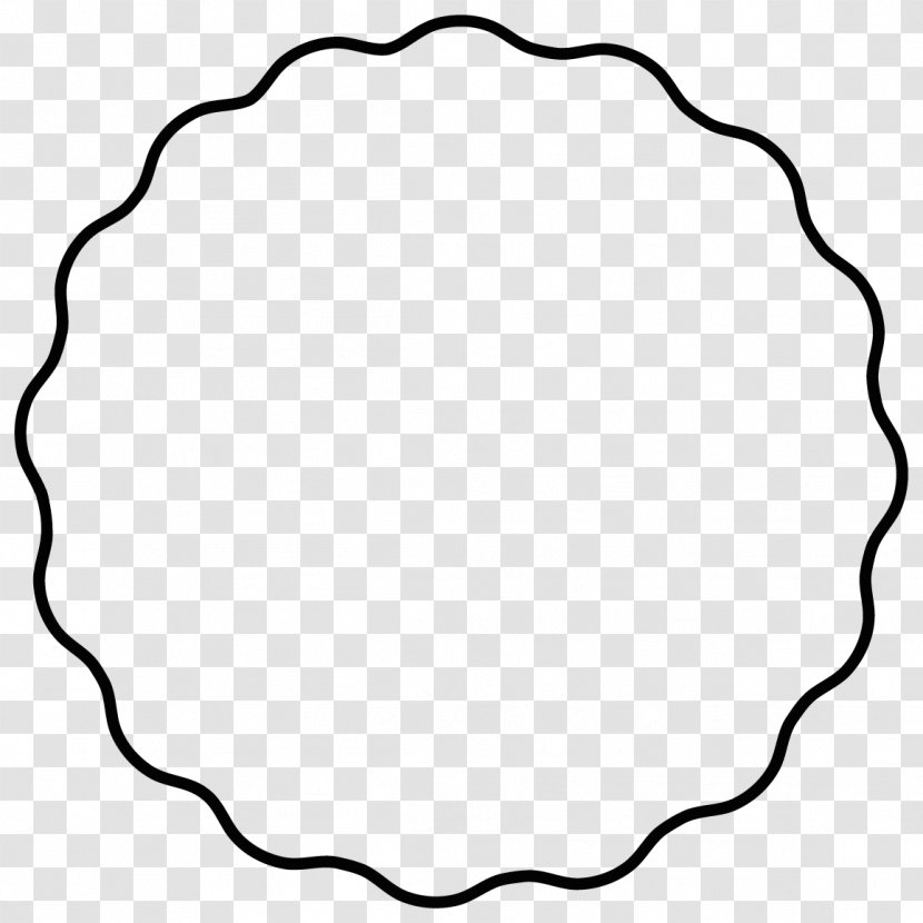 White Circle Black Shape - Symmetry Transparent PNG