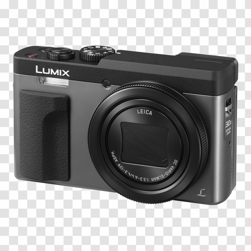 Panasonic Lumix DC-ZS70 20.3 MP Compact Ultra HD Digital Camera - 4KBlack Tz90 Optical 30 Times Silver DC-TZ90/DC-ZS70 (Silver)Camera Transparent PNG