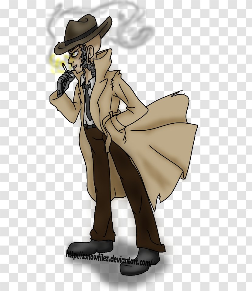 Nick Valentine Fallout 4 Drawing Art - Ruined Transparent PNG