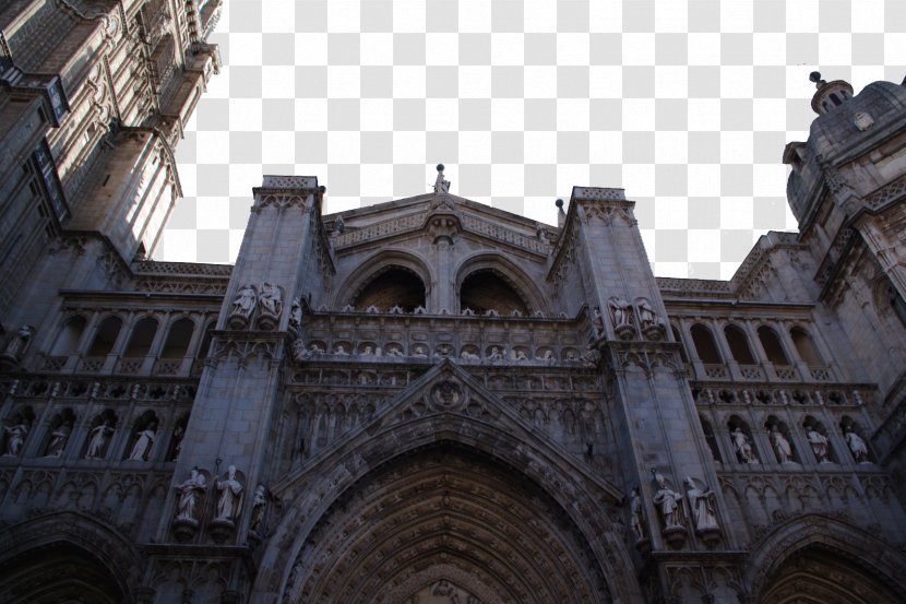 Toledo Cathedral Synagogue Of Santa Marxeda La Blanca Madrid Church - Scenic Transparent PNG