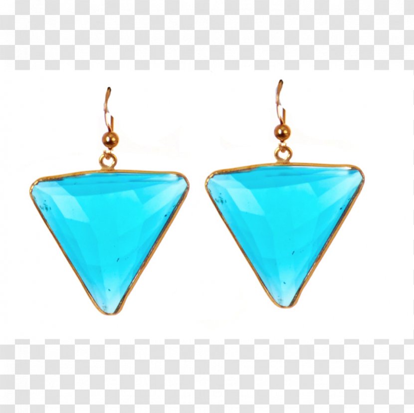 Earring Jewellery Turquoise Gemstone Clothing Accessories - Diamond Triangular Pieces Transparent PNG