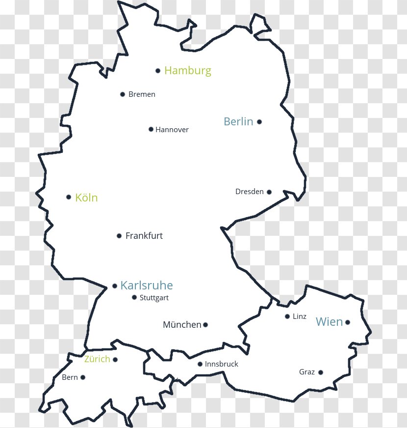 Blank Map Germany Information Real Estate Technology Transparent PNG