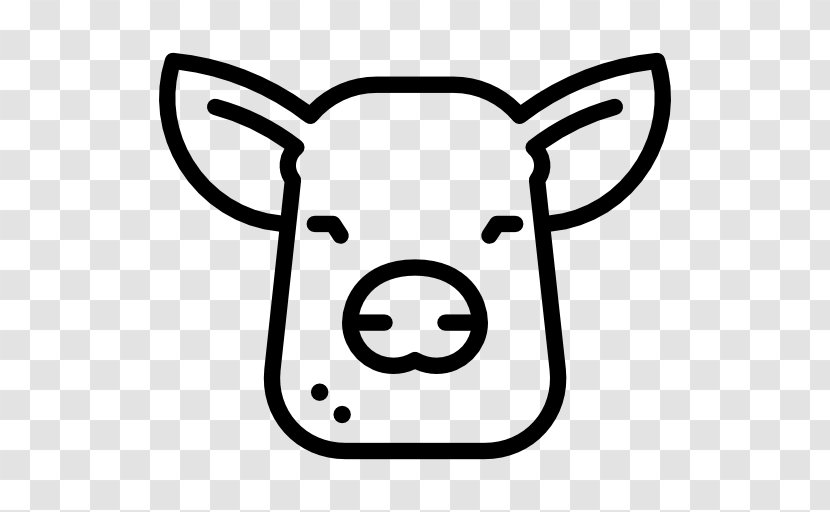 Domestic Pig Snout Clip Art - White - Cerdo Transparent PNG