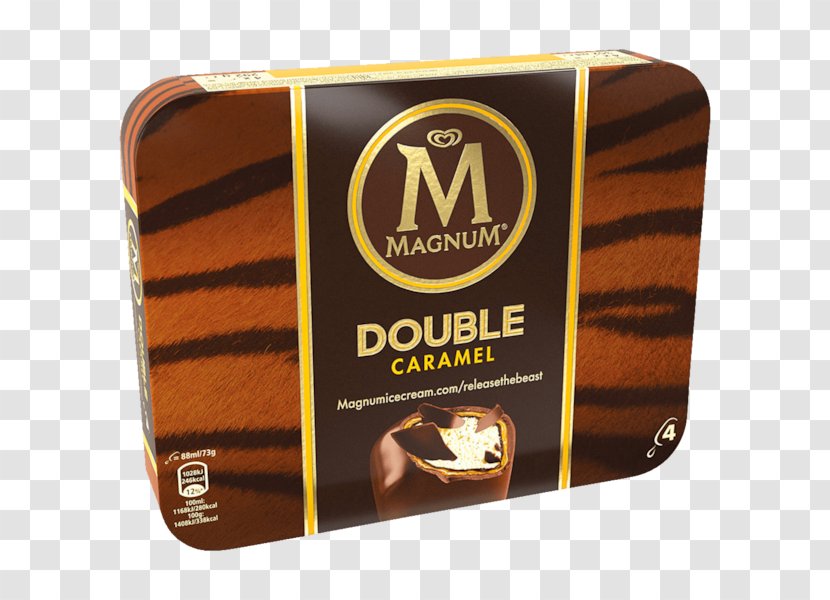 Chocolate Ice Cream Magnum White - Cones Transparent PNG