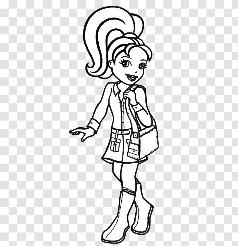 Coloring Book Polly Pocket Page - Flower Transparent PNG