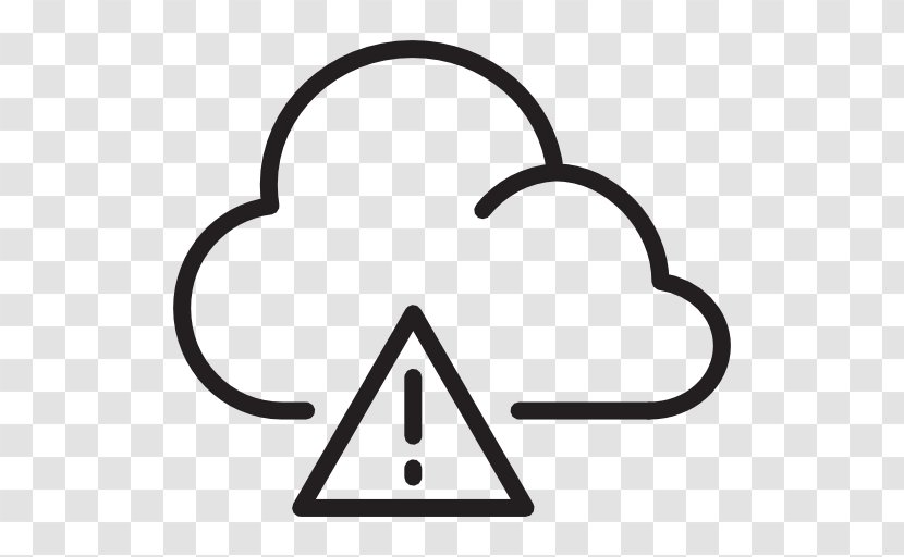 Cloud Computing Overcast Weather Forecasting - Black And White Transparent PNG