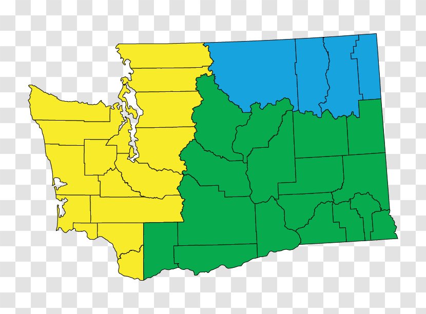 Washington Map Ecoregion - Agriculture Transparent PNG