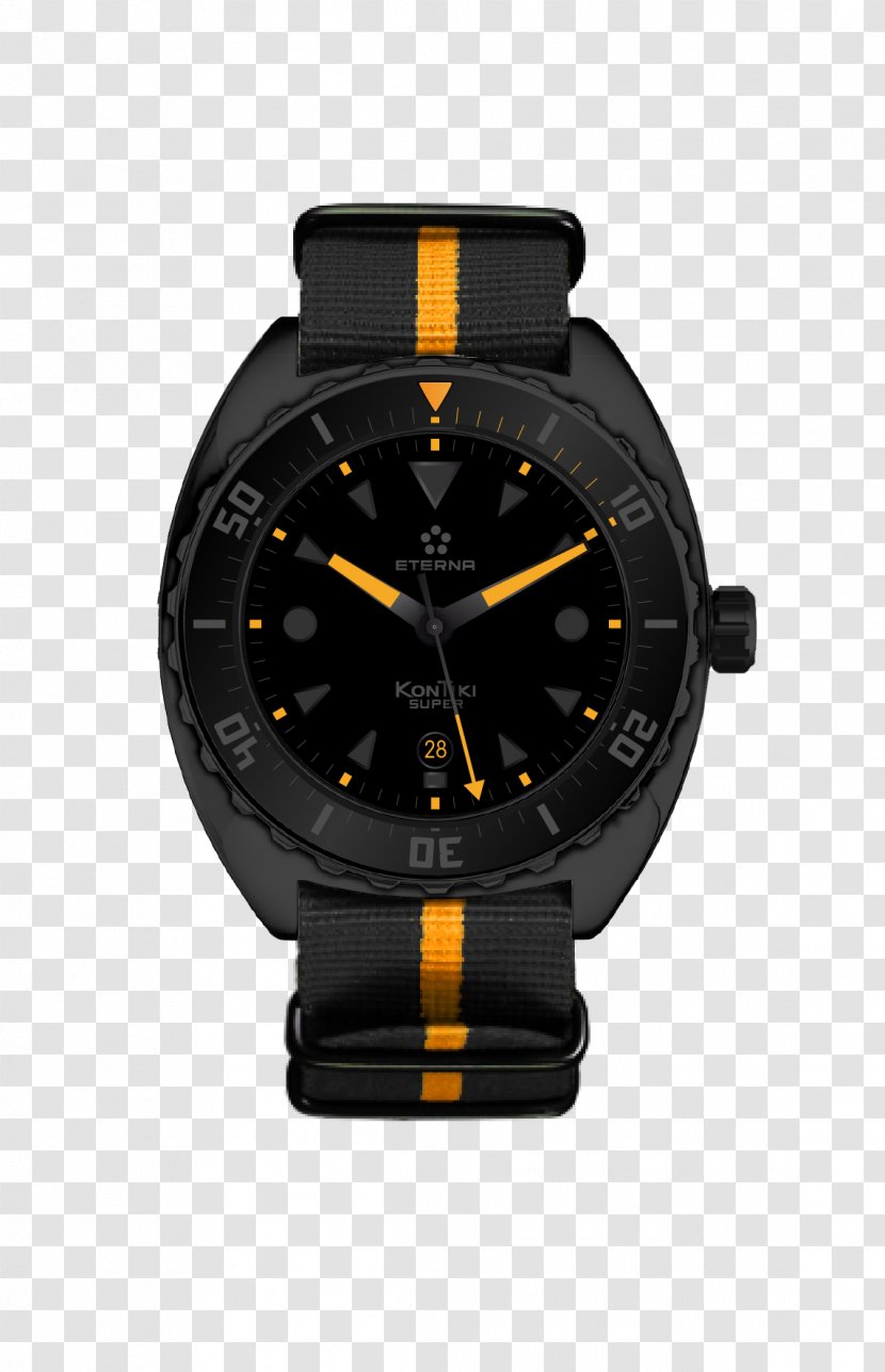 Eterna Kon-Tiki Expedition Automatic Watch Chronograph - Clock - Speedy 30 Strap Transparent PNG
