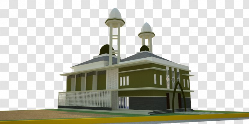Parish Mosque Classical Architecture Facade - Toko Dua Putra Transparent PNG