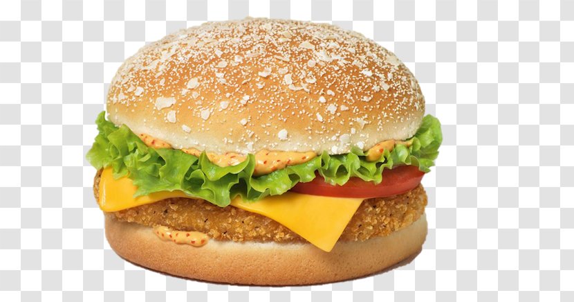 Cheeseburger Fast Food Hamburger French Cuisine Croque-monsieur - Bun - Chicken Burger Transparent PNG