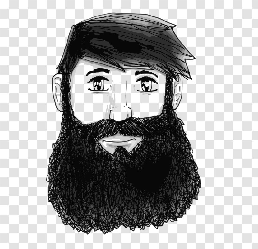 Beard Clip Art - Cartoon - Bearded Transparent PNG
