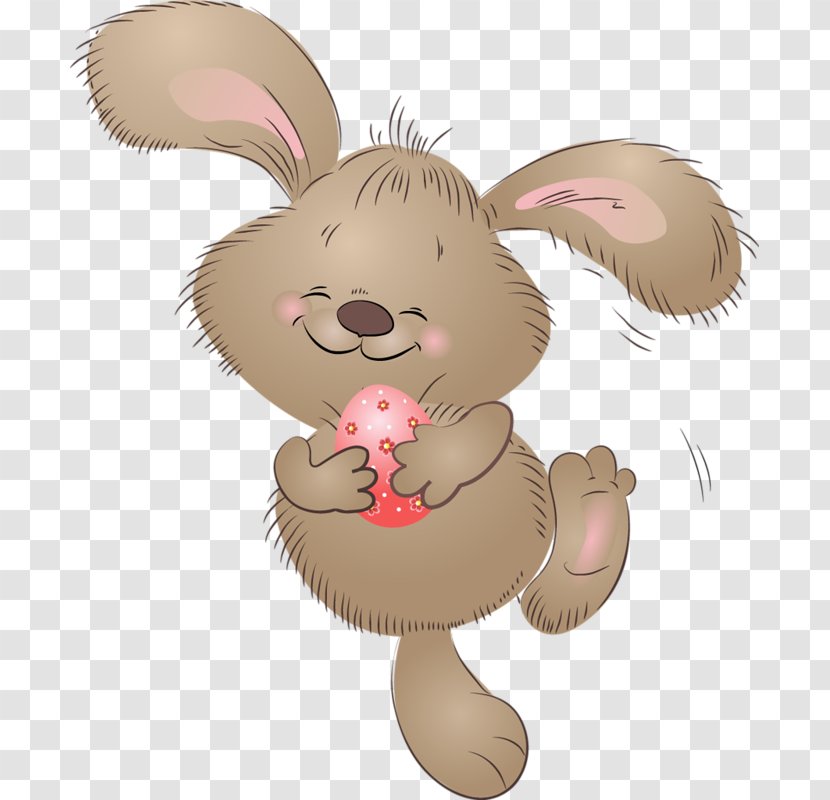 Easter Bunny Hare Rabbit Drawing - Egg - Fantasia Transparent PNG