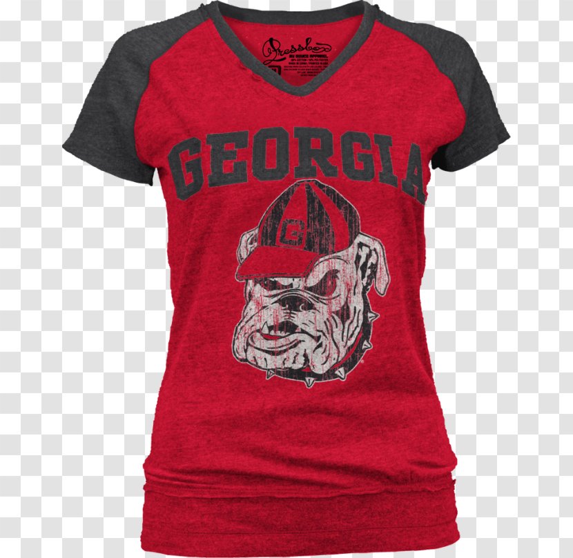 T-shirt Georgia Bulldogs Football University Of Women's Basketball - Shirt Transparent PNG