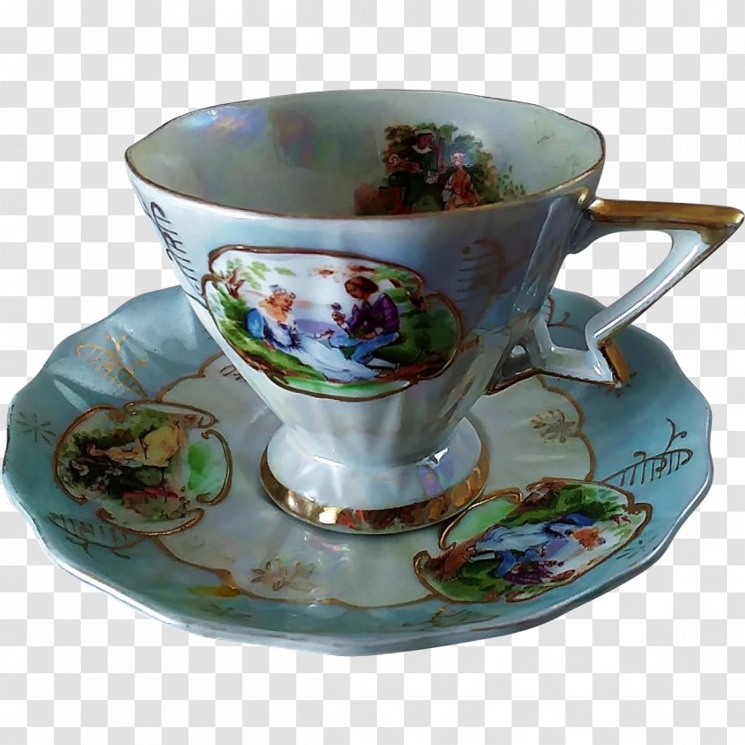 Porcelain Tableware Ceramic Saucer Bone China - Coffee Cup - Mug Transparent PNG