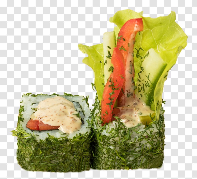 California Roll Sashimi Vegetarian Cuisine Sushi Leaf Vegetable Transparent PNG