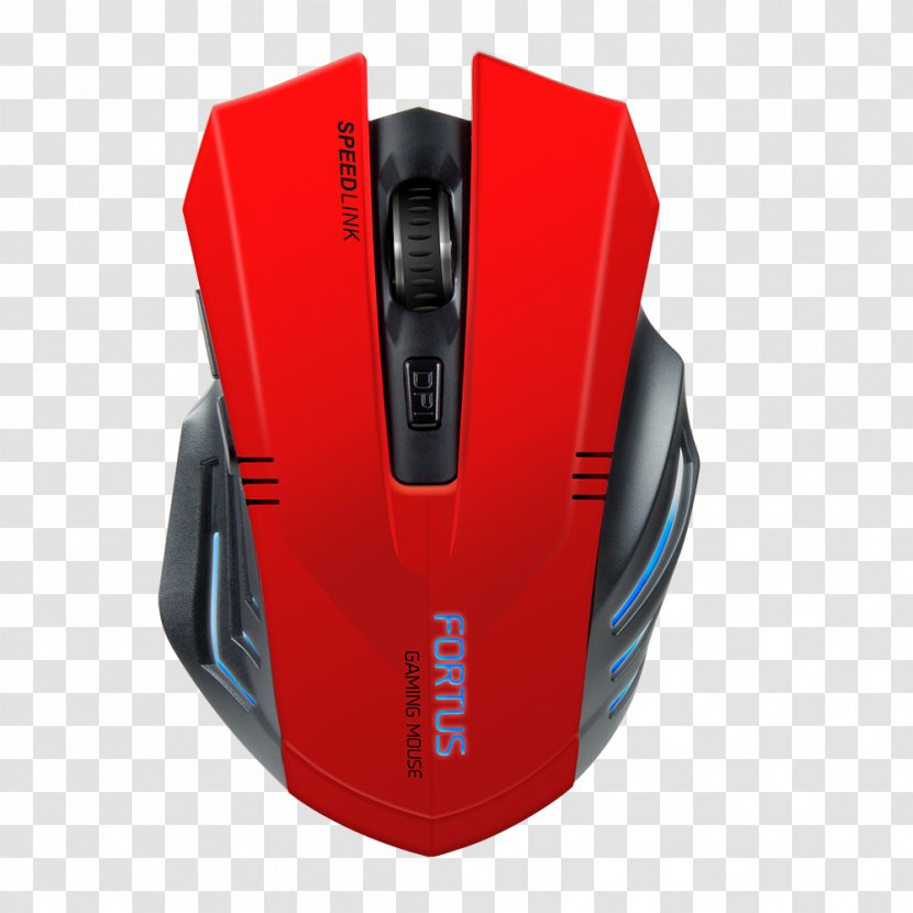 Computer Mouse SPEEDLINK Fortus RF Wireless Optical 2400DPI Right-hand Black,Red Mice Video Game - Button Transparent PNG