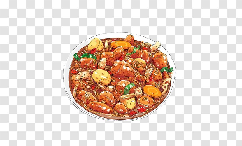 Call A Pizza Omurice Pasta Food - Franchise - Chicken Stew Mushroom Hand Painting Material Picture Transparent PNG