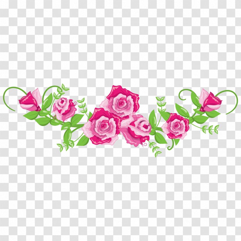 Wedding Pink Image Green - Red - Beautiful Flowers Transparent PNG