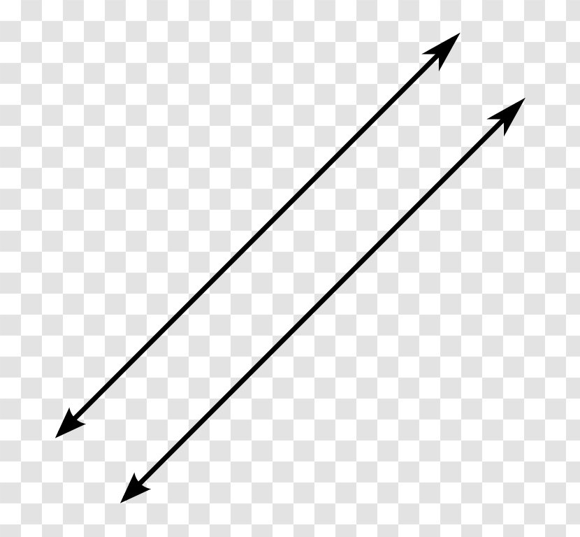 Parallel Line Transversal Intersection Angle - Black Transparent PNG