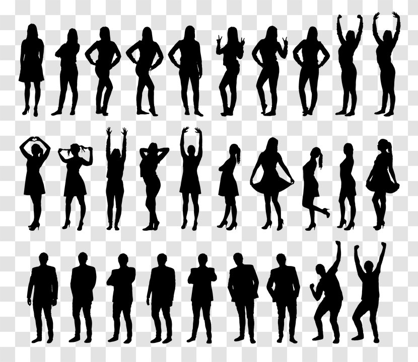 Silhouette Clip Art - Drawing - Ludzie Transparent PNG