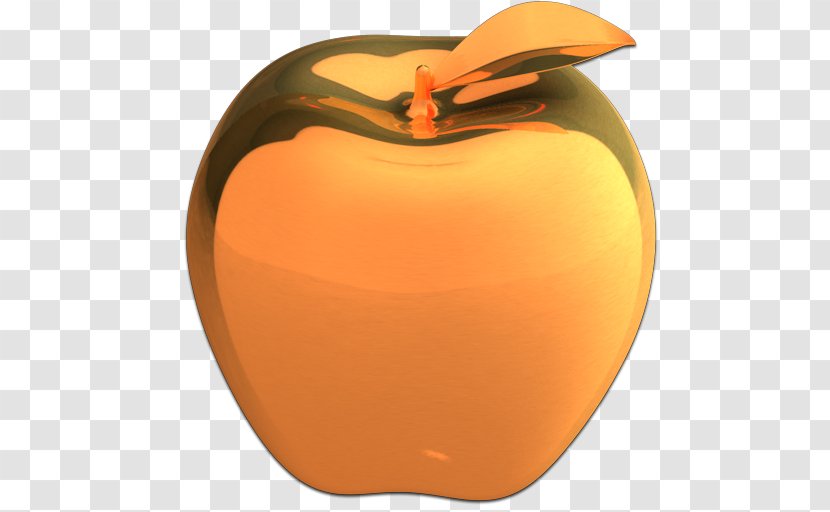 Golden Apple Icon Image Format - Orange Transparent PNG