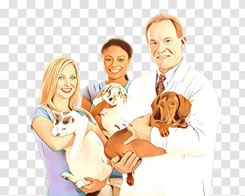Cartoon Companion Dog Puppy Love Family Taking Photos Together Happy - Pictures Transparent PNG