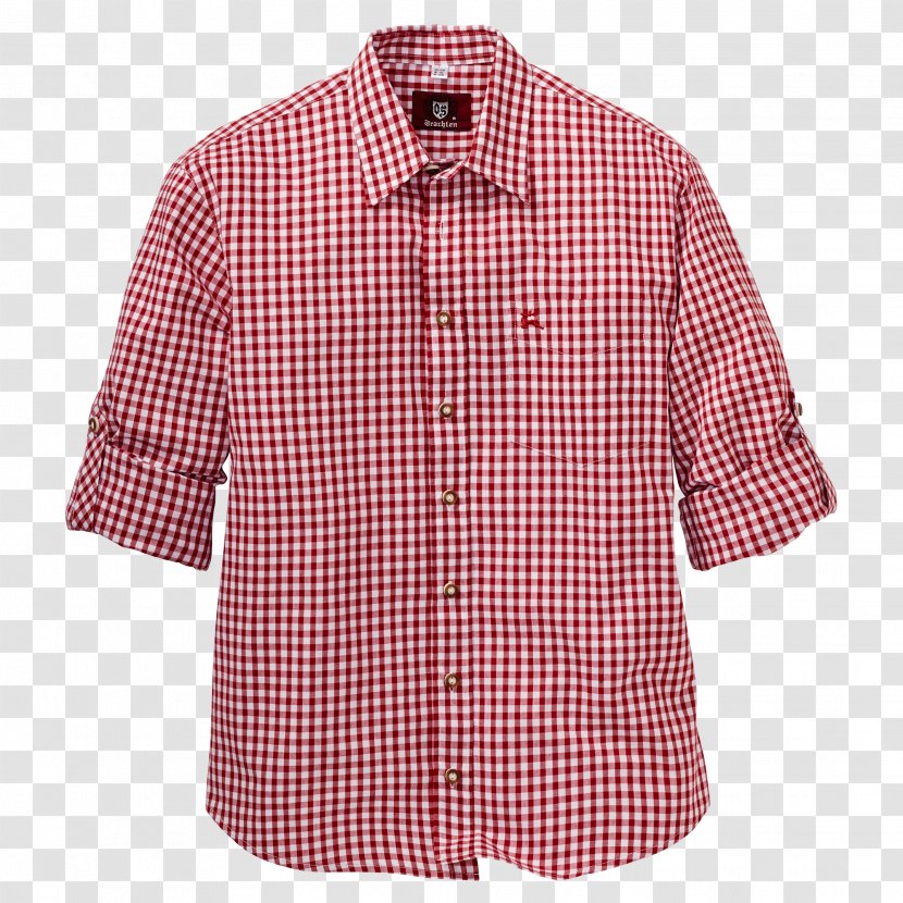 Blouse Tartan Dress Shirt Sleeve Button Transparent PNG