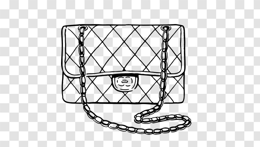 Coloring Book Drawing Chanel Fashion Handbag - Bag - 5 Transparent PNG