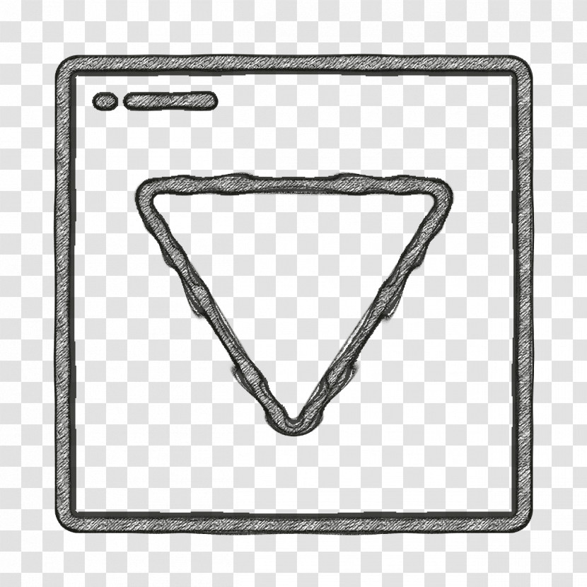 UI Icon Down Icon Transparent PNG