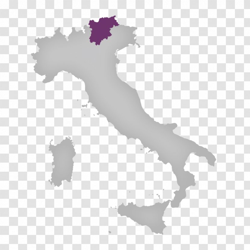 Regions Of Italy Vector Map Blank - National Colours Germany Transparent PNG
