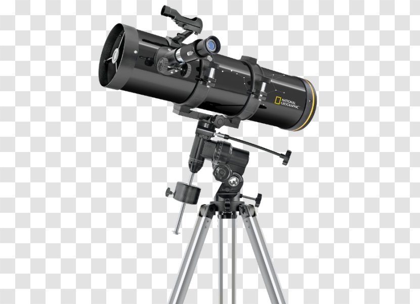 National Geographic Society Newtonian Telescope Reflecting Bresser 76/700 EQ - Isaac Newton - Refracting Transparent PNG