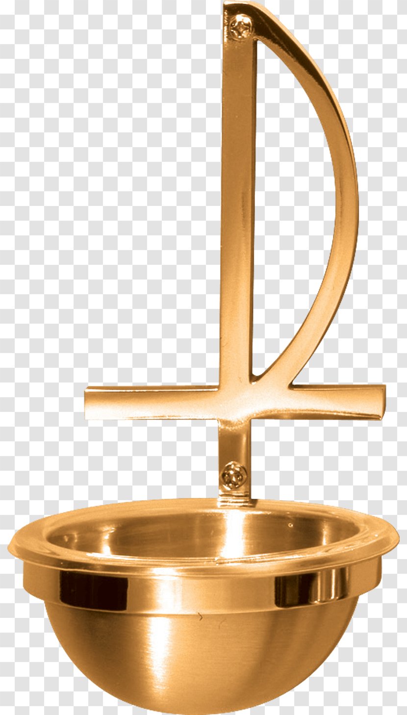 Holy Water Font Baptismal Brass Material - Bronze Transparent PNG