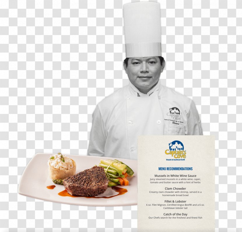 Personal Chef Restaurant Cuisine Cook - Unforgettable - Capitain Transparent PNG