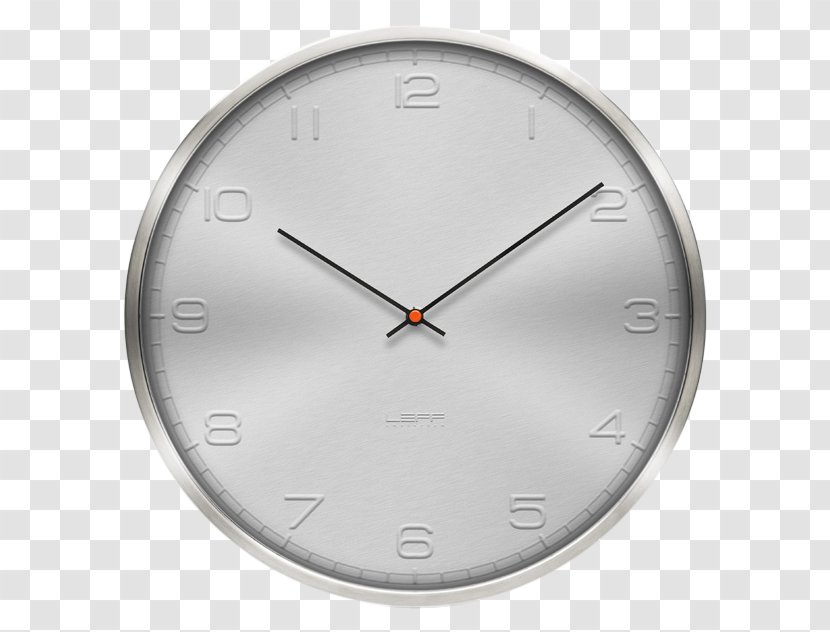 Radio Clock AMS 5933 Wanduhr Funk Funkwanduhr Analog Silbern Rund Schlicht LEFF Amsterdam Station - Living Room Transparent PNG