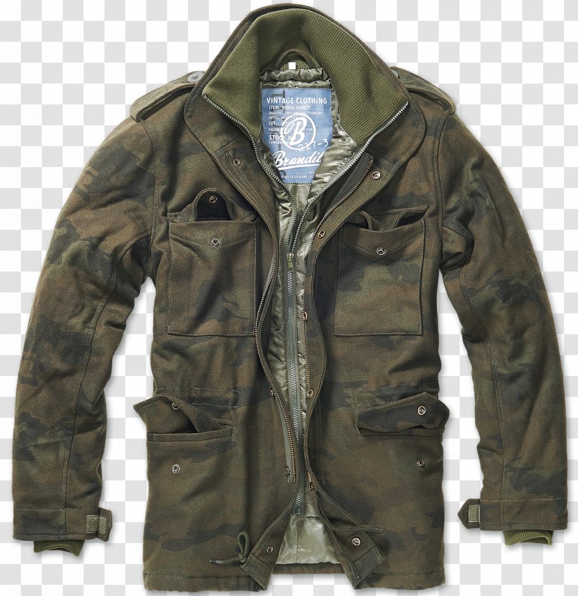 M-1965 Field Jacket U.S. Woodland Coat Parka - Clothing Transparent PNG