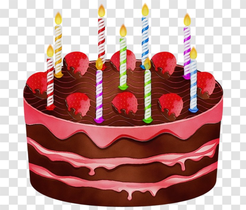 Cartoon Birthday Cake - Cupcake - Food Coloring Dish Transparent PNG