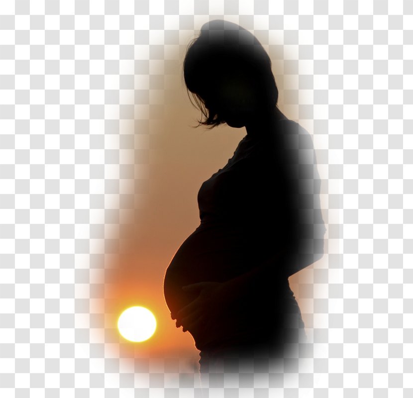 Pregnancy Photography Mother Silhouette - Sunset Transparent PNG