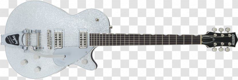 Electric Guitar NAMM Show Gretsch 6128 - Silver Microphone Transparent PNG