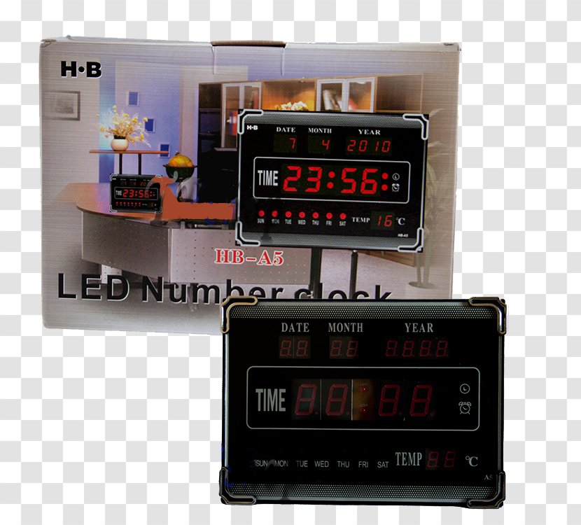 Table Alarm Clocks Digital Clock Furniture - Display Device Transparent PNG