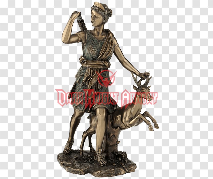 Artemis Diana Of Versailles Bronze Sculpture Statue - Deity - Goddess Transparent PNG