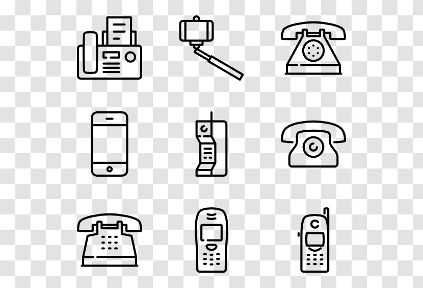 Telephone Call History Of The Symbol - Drawing Transparent PNG