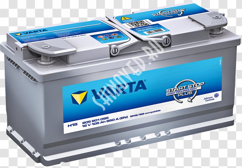 VRLA Battery Automotive VARTA Car - Exide Transparent PNG