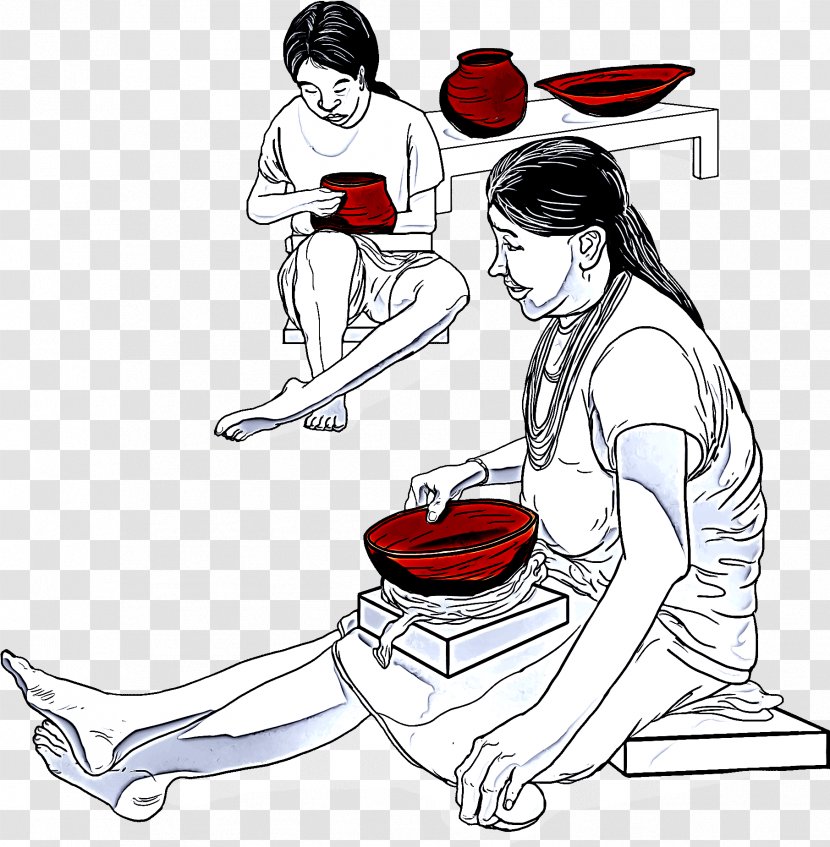 Cartoon Leg Kneeling Arm Sitting - Style Elbow Transparent PNG