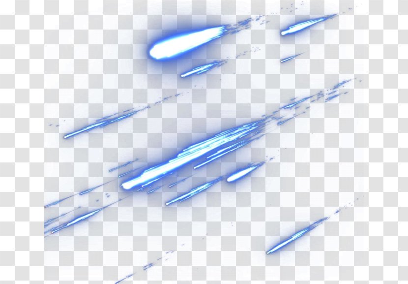 Light - Blue - Flying Fireball Transparent PNG