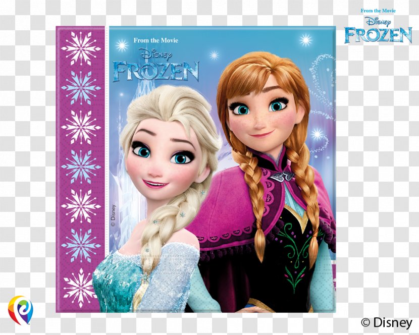 Frozen Cloth Napkins Paper Elsa Anna Transparent PNG