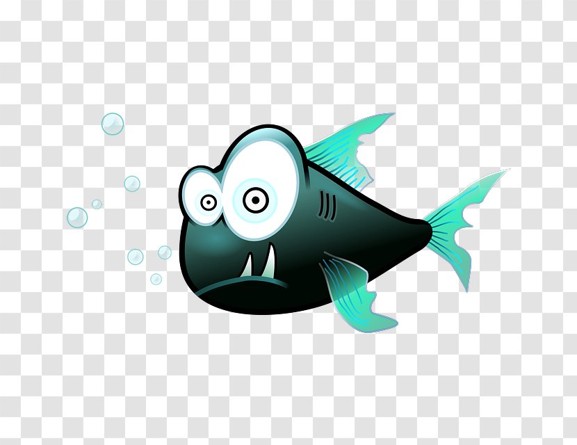 Piranha Cartoon Clip Art - Funny Transparent PNG