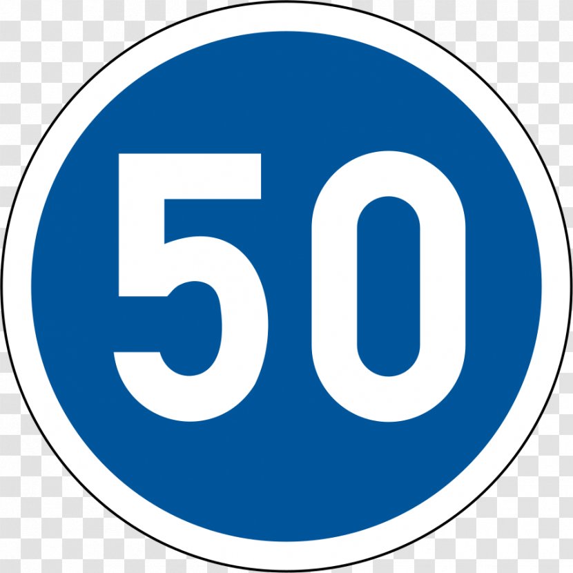 Speed Sign Traffic Limit The Highway Code Road - Symbol - 55 Transparent PNG
