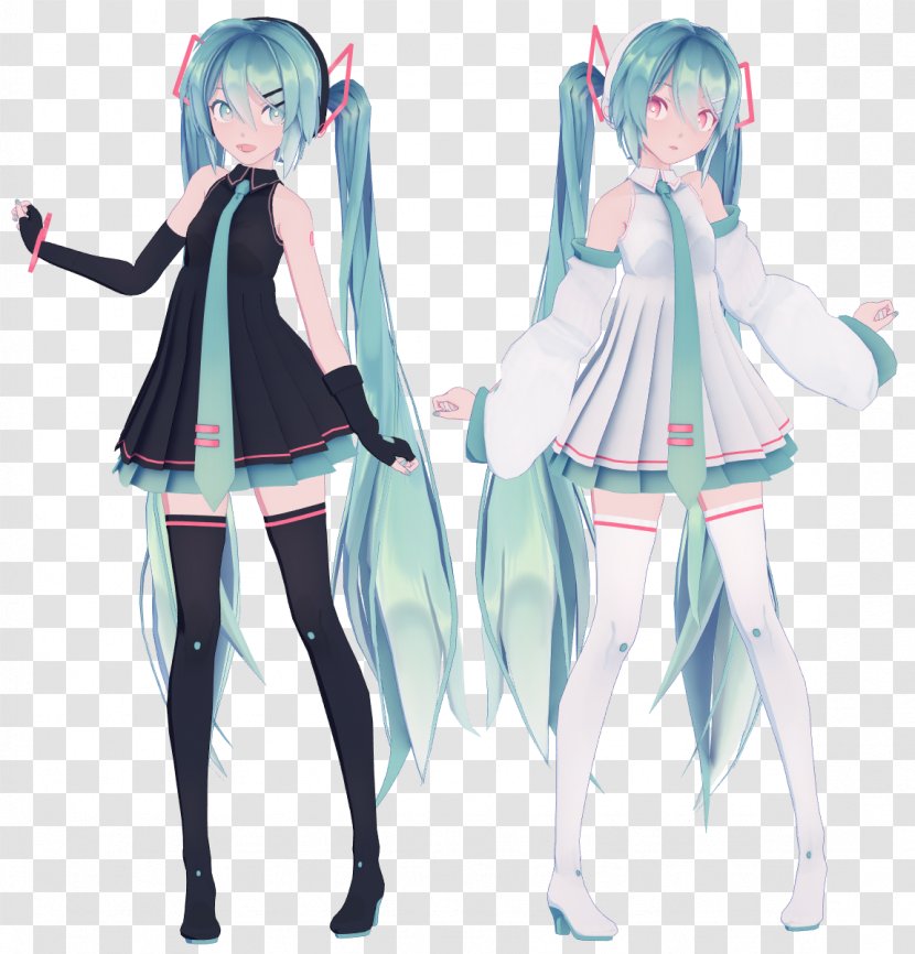 Hatsune Miku MikuMikuDance Clothing Kagamine Rin/Len Vocaloid - Watercolor - Flower Bones Transparent PNG